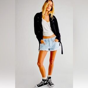 Free People’s We the Free Beginner’s Luck Slouch Shorts, Size 29,
